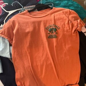 Source Unknown Orange Pickleball Tee